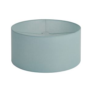Hemel Round, 50x25cm Shade, Duck Egg Linen With Translucent Inner & Duck Egg Carrier