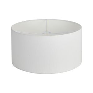 Hemel Round, 50x25cm Shade, Pearl Oyster Linen With Translucent Inner & Pearl Oyster Carrier