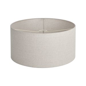 Hemel Round, 50x25cm Shade, Sandstone Linen With Translucent Inner & Sandstone Carrier