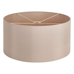 Hemel Round, 60x30cm Shade, Self Lined Pebble Faux Silk & Pebble Carrier
