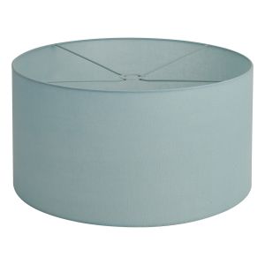 Hemel Round, 60x30cm Shade, Duck Egg Linen With Translucent Inner & Duck Egg Carrier