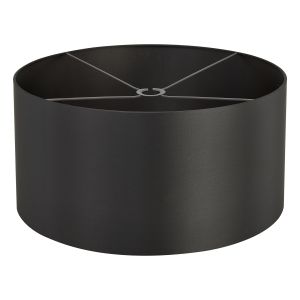 Hemel Round, 60x30cm Shade, Self Lined Slate Satin & Slate Carrier