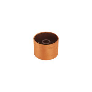 Hemel Round, 18x13.5cm Shade, Burnt Orange Velvet With Copper Paper Lining & Copper Finish Carrier