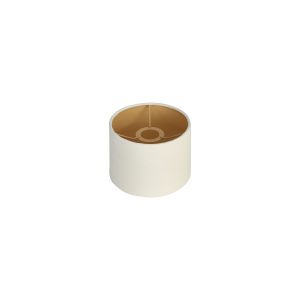 Hemel Round, 18x13.5cm Shade, Ivory Velvet With Champagne Paper Lining & Champagne Finish Carrier