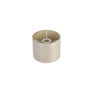 Hemel Round, 20x16.5cm Shade, Latte Velvet With Prosecco Paper Lining & Prosecco Finish Carrier