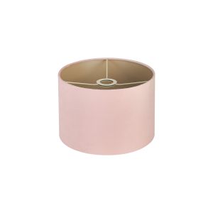 Hemel Round, 30x20cm Shade, Blush Pink Velvet With Prosecco Paper Lining & Prosecco Finish Carrier