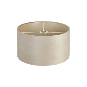 Hemel Round, 40x22cm Shade, Latte Velvet With Prosecco Paper Lining & Prosecco Finish Carrier