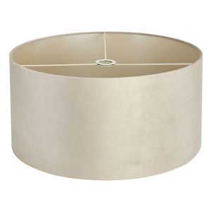 Hemel Round, 60x30cm Shade, Latte Velvet With Prosecco Paper Lining & Prosecco Finish Carrier
