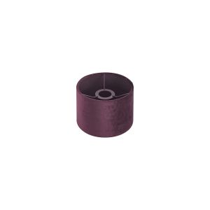 Hemel Round, 18x13.5cm Shade, Aubergine Velvet With Aubergine TC Lining & Aubergine Finish Carrier