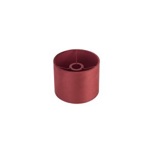 Hemel Round, 20x16.5cm Shade, Oxblood Velvet With Oxblood TC Lining & Oxblood Finish Carrier