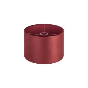 Hemel Round, 30x20cm Shade, Oxblood Velvet With Oxblood TC Lining & Oxblood Finish Carrier