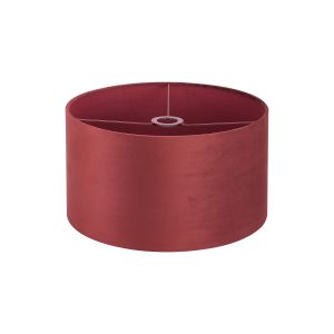 Hemel Round, 40x22cm Shade, Oxblood Velvet With Oxblood TC Lining & Oxblood Finish Carrier