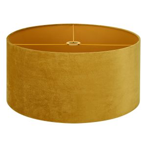 Hemel Round, 60x30cm Shade, Ochre Velvet With Ochre TC Lining & Ochre Finish Carrier
