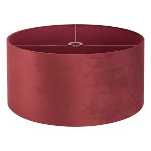 Hemel Round, 60x30cm Shade, Oxblood Velvet With Oxblood TC Lining & Oxblood Finish Carrier