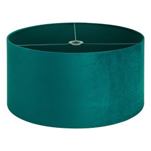Hemel Round, 60x30cm Shade, Teal Velvet With Teal TC Lining & Teal Finish Carrier