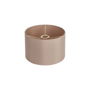 Hemel Round, 30x20cm Shade, Self Lined Pebble Faux Silk & Pebble Carrier