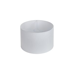Hemel Round, 30x20cm Shade, Self Lined Porcelain Faux Silk & Porcelain Carrier