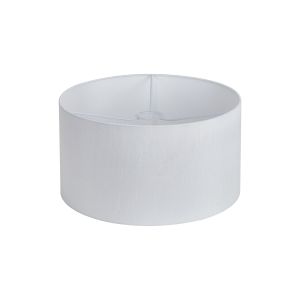 Hemel Round, 40x22cm Shade, Self Lined Porcelain Faux Silk & Porcelain Carrier