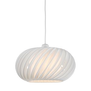 Explorer E27 Non Electric White 30cm Shade With A Curve & Slanting Design (Shade Only)