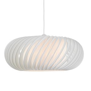 Explorer E27 Non Electric White 50cm Shade With A Curve & Slanting Design (Shade Only)