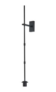 Zara Wall Light (FRAME ONLY), 1 Light E27, Satin Black