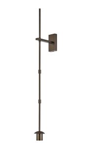 Zara Wall Light (FRAME ONLY), 1 Light E27, Bronze