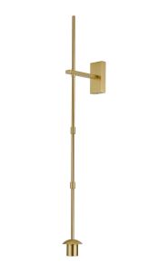 Zara Wall Light (FRAME ONLY), 1 Light E27, Satin Gold
