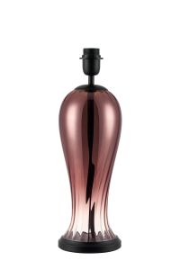 Campo Vase Table Lamp Without Shade, 1 Light E27, Satin Black/Copper Fade Glass