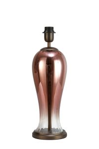Zara Vase Table Lamp Without Shade, 1 Light E27, Matt Bronze Plated/Copper Fade Glass