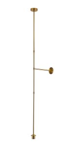 Zara Multi Height Fixed Pendant (FRAME ONLY), 1 Light E27, Brass Gold