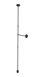 Zara Multi Height Fixed Pendant (FRAME ONLY), 1 Light E27, Satin Black