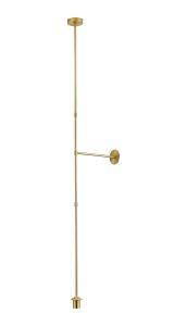 Zara Multi Height Fixed Pendant (FRAME ONLY), 1 Light E27, Satin Gold