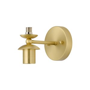 Zara Wall Light (FRAME ONLY), 1+1 Up & Down Light G9+E27, Satin Gold