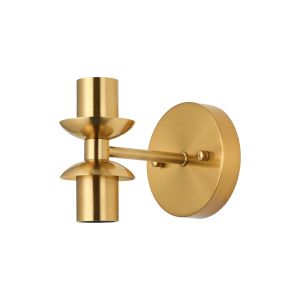 Zara Wall Light (FRAME ONLY), 1+1 Up & Down Light E27, Brass Gold