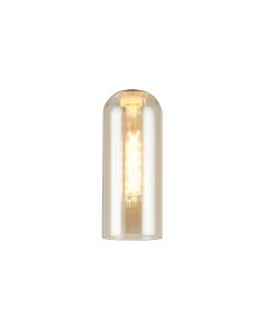 Zara Tubular 10 x 25cm Glass Shade (A), Cognac