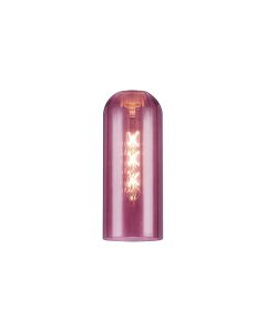 Zara Tubular 10 x 25cm Glass Shade (A), Aubergine