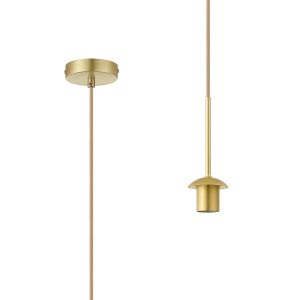 Campo 1.75m Single Pendant (FRAME ONLY), 1 Light E27, Satin Gold