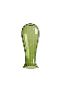 Zara Vase 15 x 35cm Glass Shade (B), Moss Green