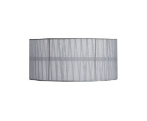 Freida Organza Wall Lamp Shade Grey For IL31746/56, 350mmx160mm