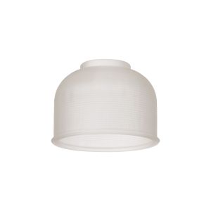 Luxe 14.5x11cm Prismatic Dome Glass Shade (D), Frosted