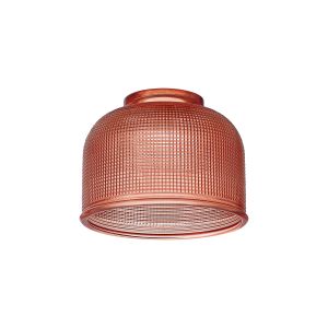 Luxe 14.5x11cm Prismatic Dome Glass Shade (D), Red