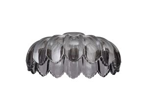 Luxe 26x10cm Petal Bowl Glass Shade (G), Smoke
