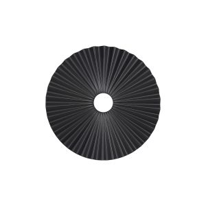 Luxe 25cm Pleated Disc Metal Shade (Q), Black