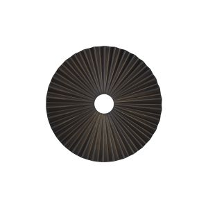 Luxe 25cm Pleated Disc Metal Shade (Q), Bronze