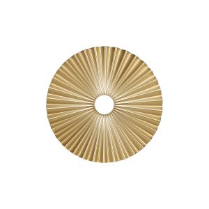 Luxe 25cm Pleated Disc Metal Shade (Q), Champagne Gold