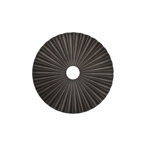 Luxe 25cm Pleated Disc Metal Shade (Q), Pewter