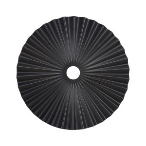 Luxe 35cm Pleated Disc Metal Shade (Q), Black