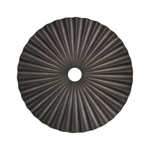 Luxe 35cm Pleated Disc Metal Shade (Q), Pewter