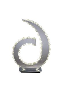 Galaxy Table Lamp D Shape Light 60 X 0.2W LED Polished Chrome/Crystal 4000K