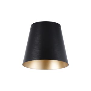 Tera 16cm x 14cm Black/Gold Metal Shade (A), NO SUPPORT RODS INCLUDED